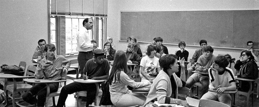 Bowdoin classroom, 1967